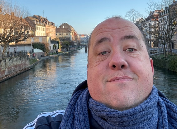 The author in Strasbourg, December 2025